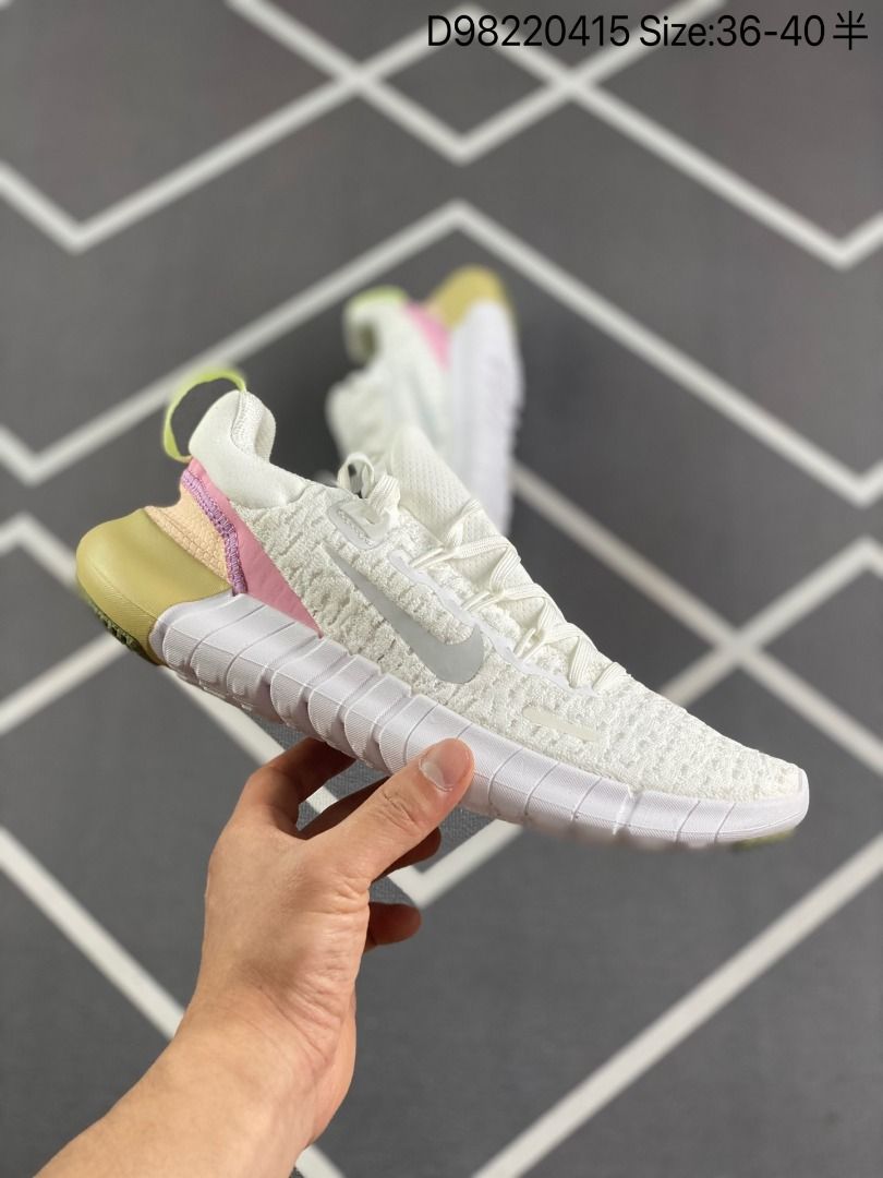 All white nike free run 5. on sale