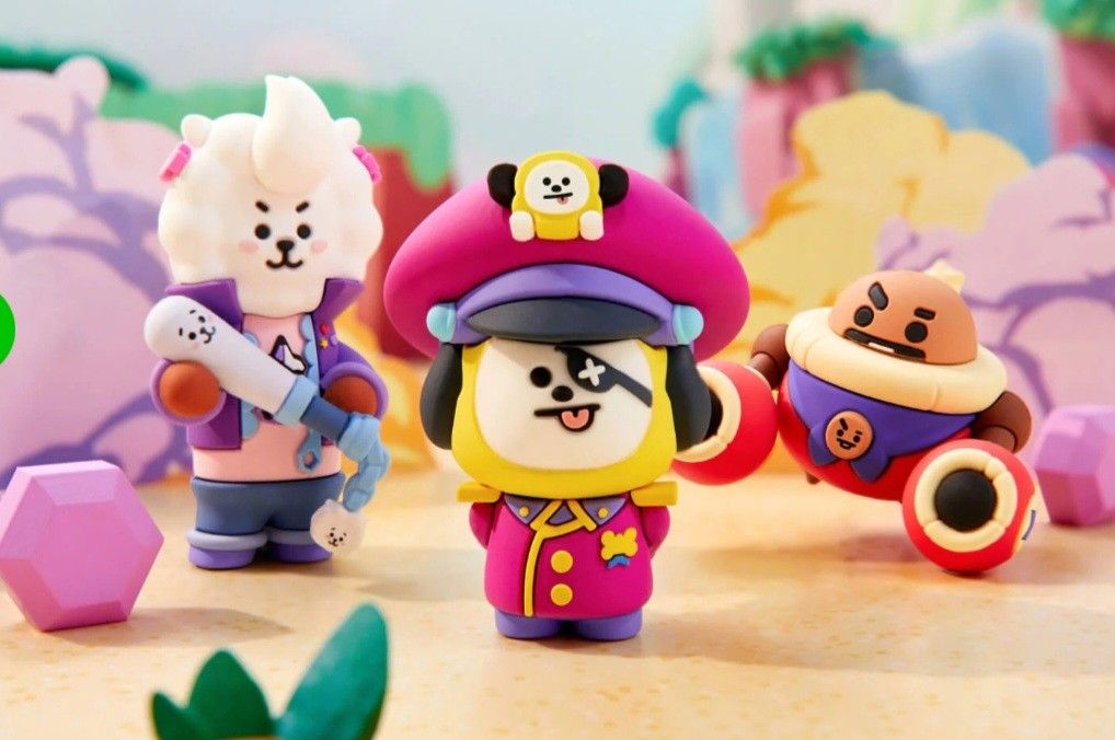 BT21 X Brawl Stars BIBI RJ Buildable Figure - LINE FRIENDS_US