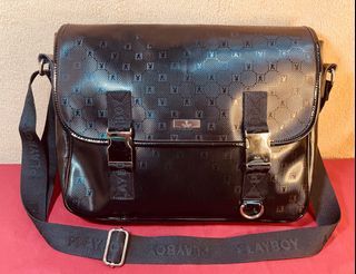Playboy Patent Leather Messenger Bag