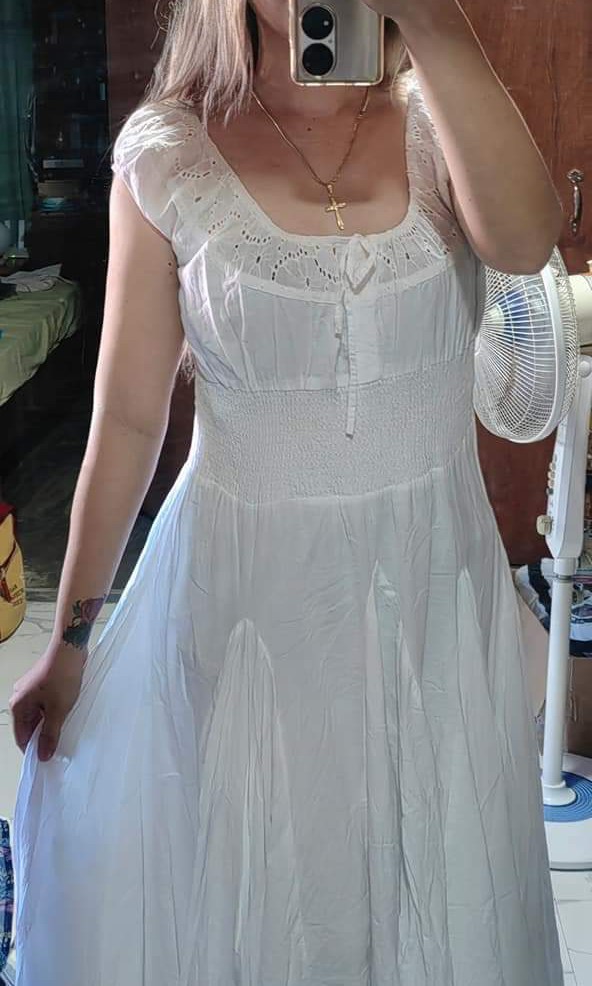 Plus size White Maxi dress on Carousell