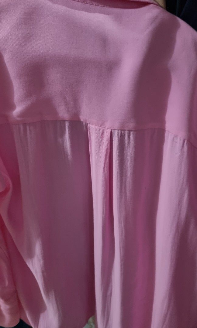 Pomelo Blouse Zalia Lubna Zalora Uniqlo, Women's Fashion, Tops, Blouses