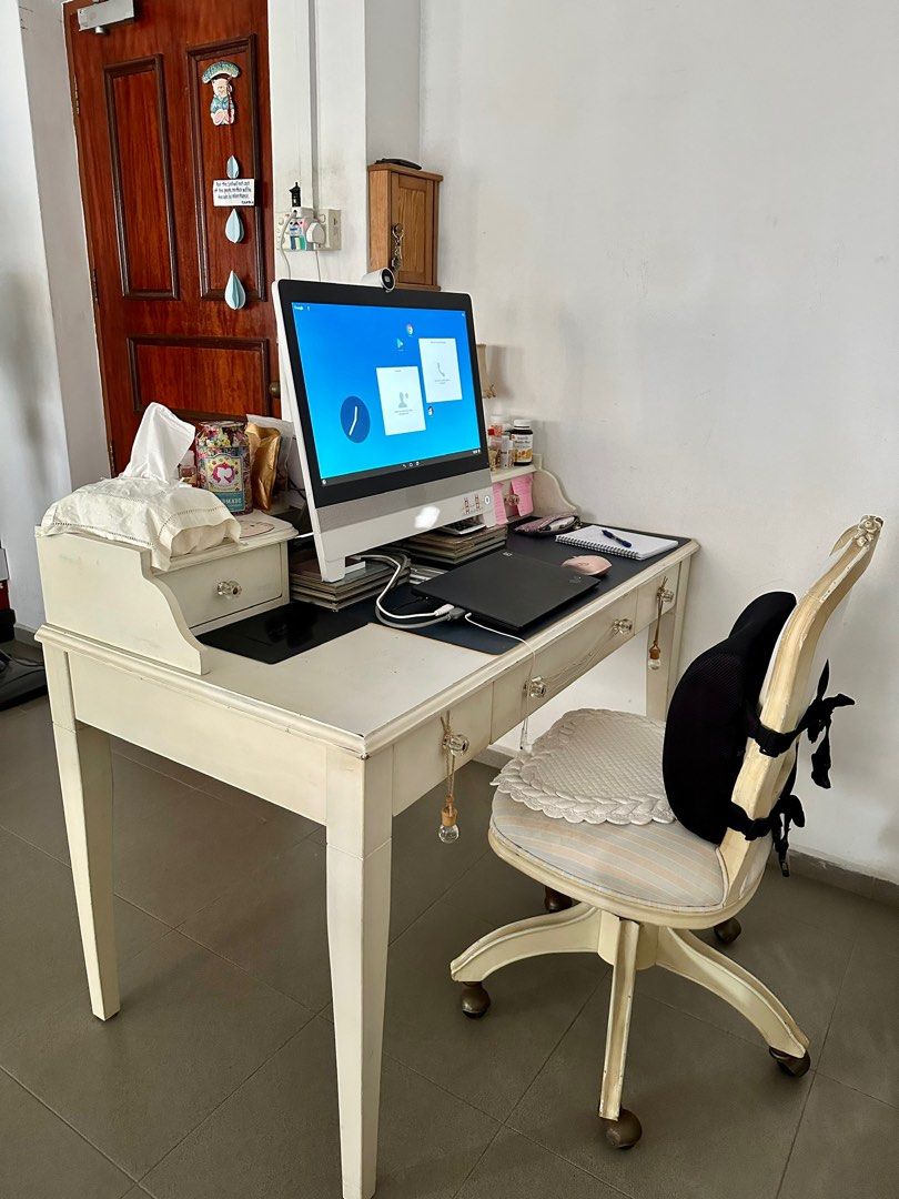 Pottery Barn Study table and chair Furniture Home Living