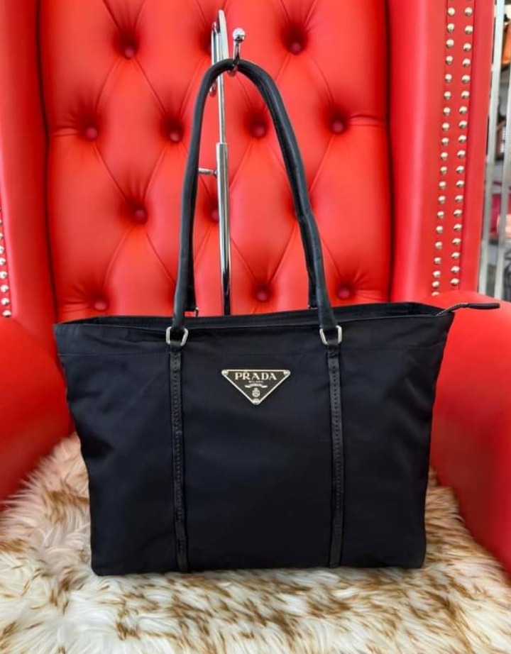 Prada Black Tessuto Nylon Tote