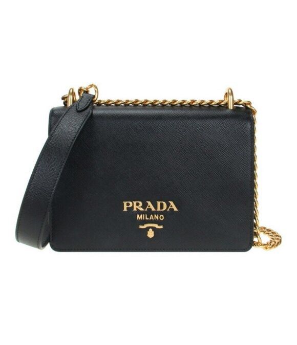 Prada Chain Crossbody Shoulder Bag Saffiano Leather 1BD133 New