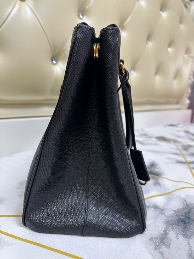 Prada Galleria Saffiano Leather Mini Bag Nero, Black