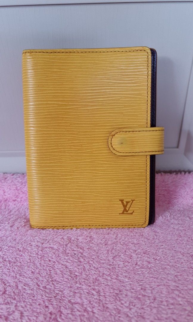 Louis Vuitton Epi Leather Small Ring Agenda Cover - Yellow Books