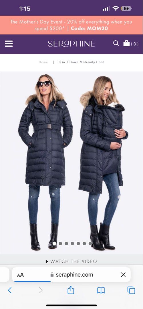 3 in 1 sales maternity coat uk