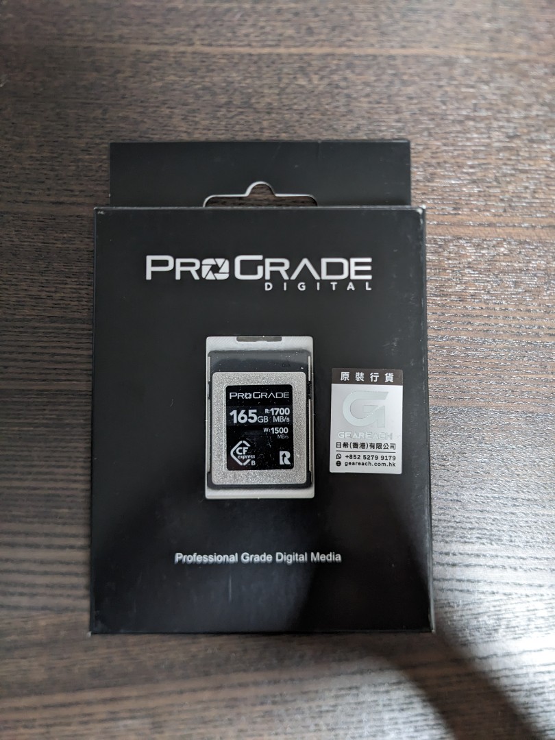 Prograde Cobalt Cfe Cfexpress type b 165gb, 攝影器材, 攝影配件