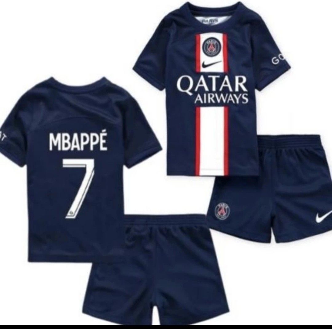 Psg home kids youth Jersey set 22 23 shorts Babies Kids
