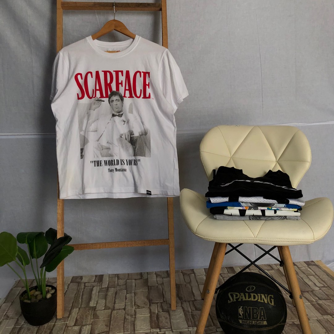 PULL & BEAR x SCARFACE TEE on Carousell