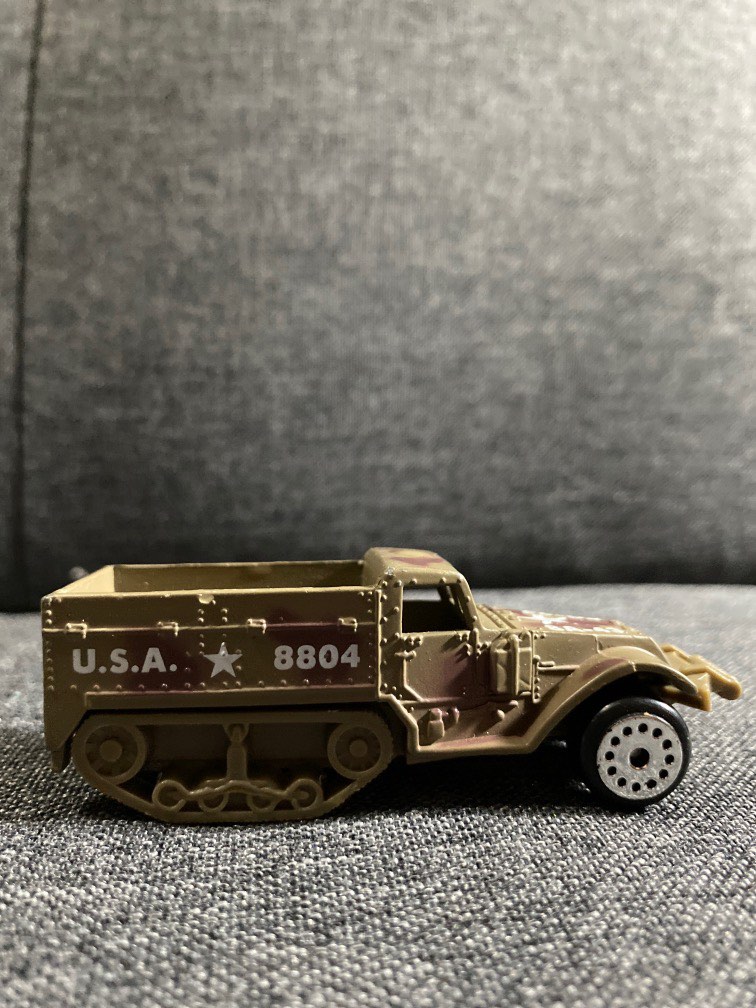 RARE FIND Vintage Zee Toys Zylmex 1/64 T431 Armored Half Track Military US Army 8804, Vintage