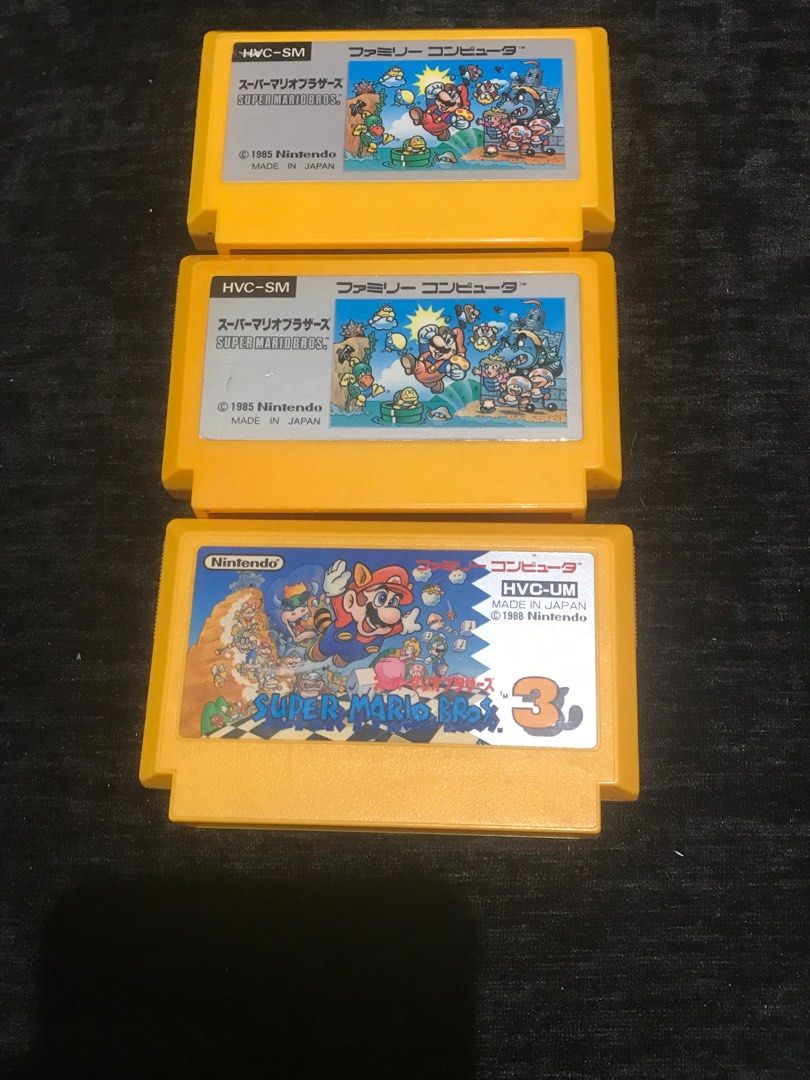 Rare Original Vintage Nintendo Super Mario Bros and Super Mario