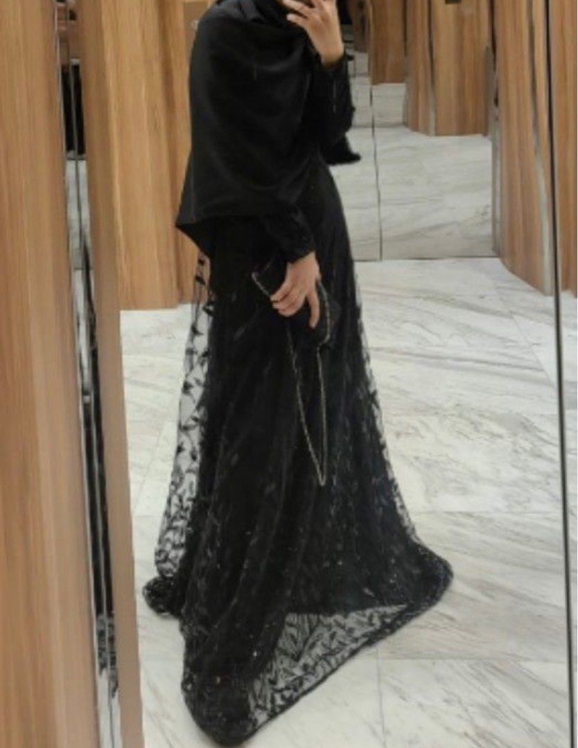 RENT azzka princess black ballrooms gown, Women's Fashion, Dresses ...