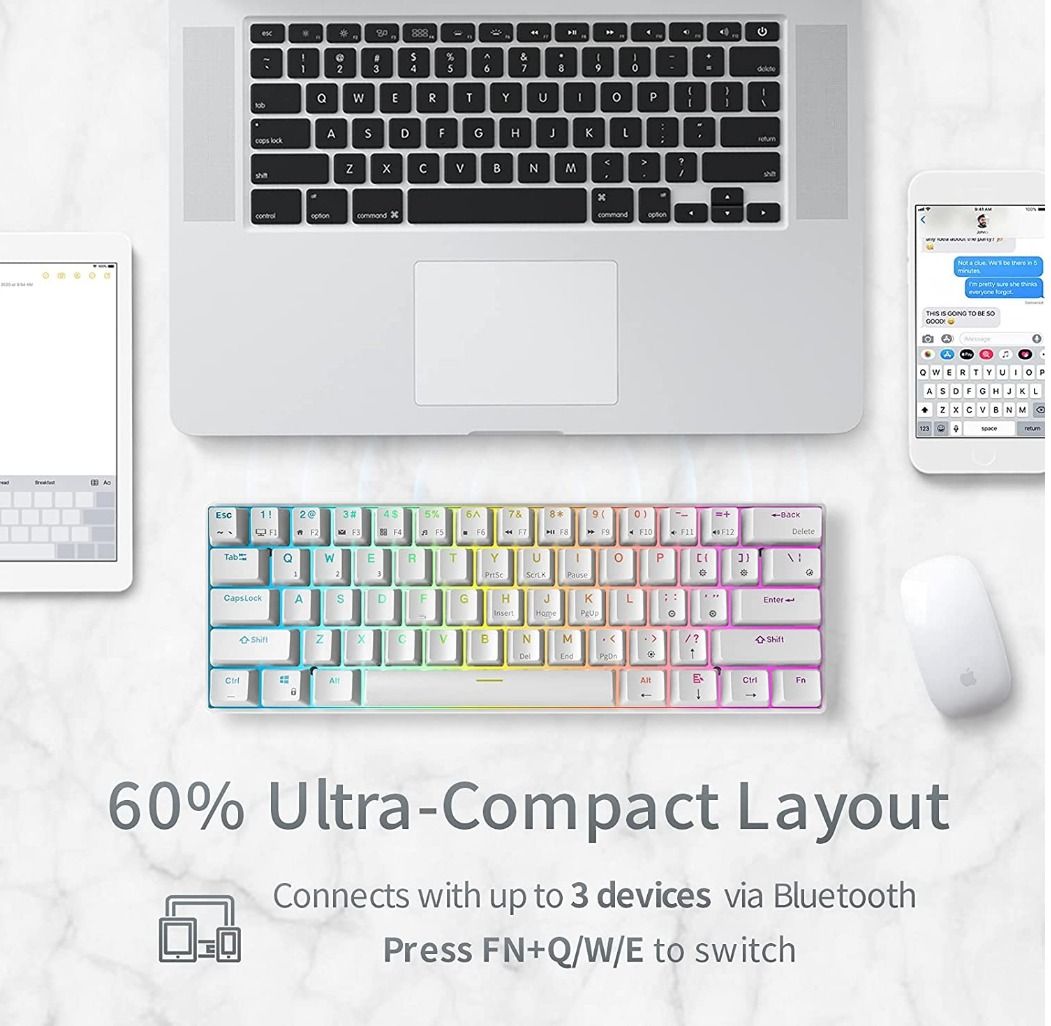11.11 COVA SALE - RK61 Royal Kludge Mechanical Gaming Keyboard RGB Non ...