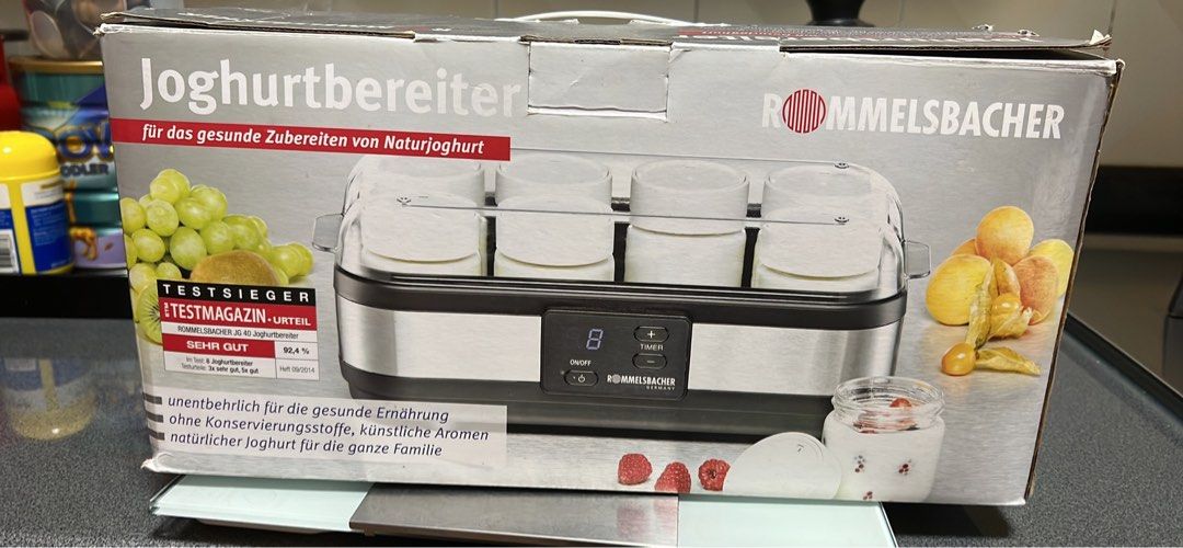 Rommelsbacher yogurt maker, TV & Home Appliances, Kitchen Appliances, Other Kitchen Appliances