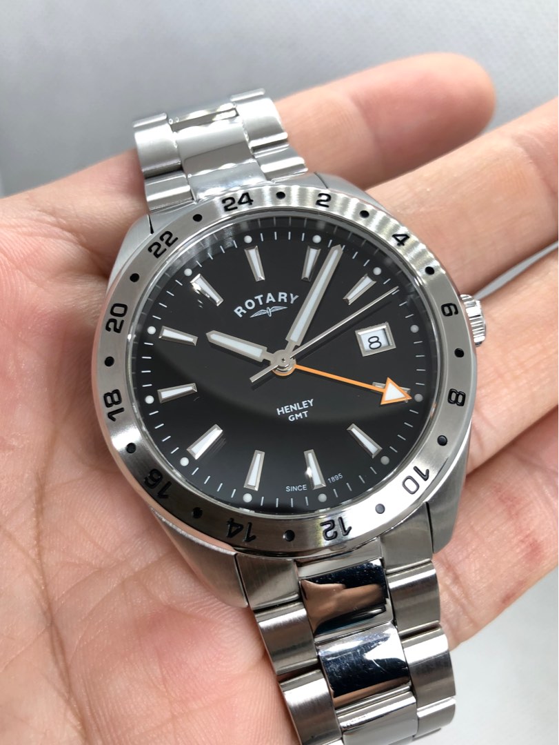 Rotary Henley GMT 40mm Black Quartz