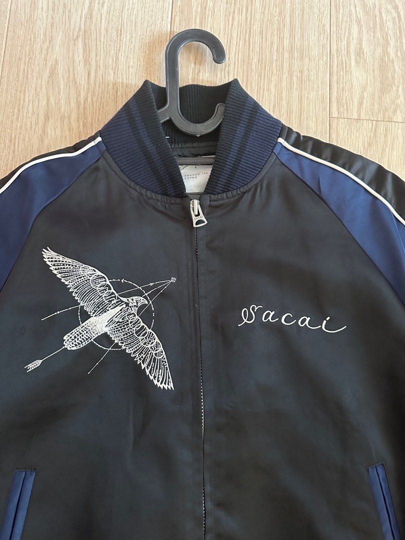 SACAI X DR.WOO SOUVENIR JACKET SIZE 4, Fesyen Pria, Pakaian