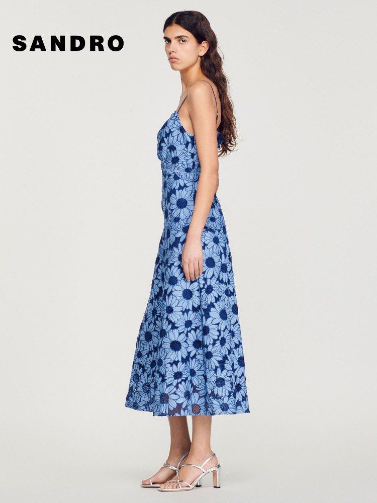 Midi dress in cheap daisy guipure