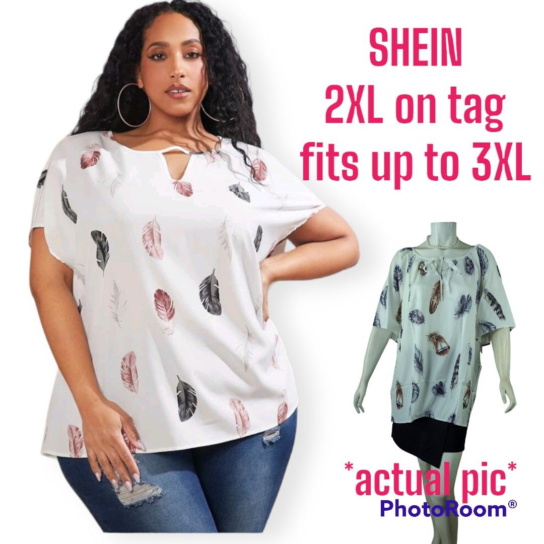 Brand New Shein Curve white top - 2xl/Uk 16, Women's Fashion, Tops, Blouses  on Carousell