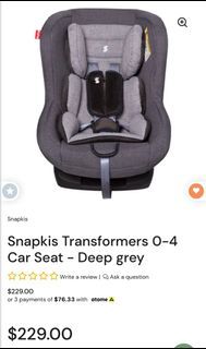 SNAPKIS Transformers 0-4 Car Seat