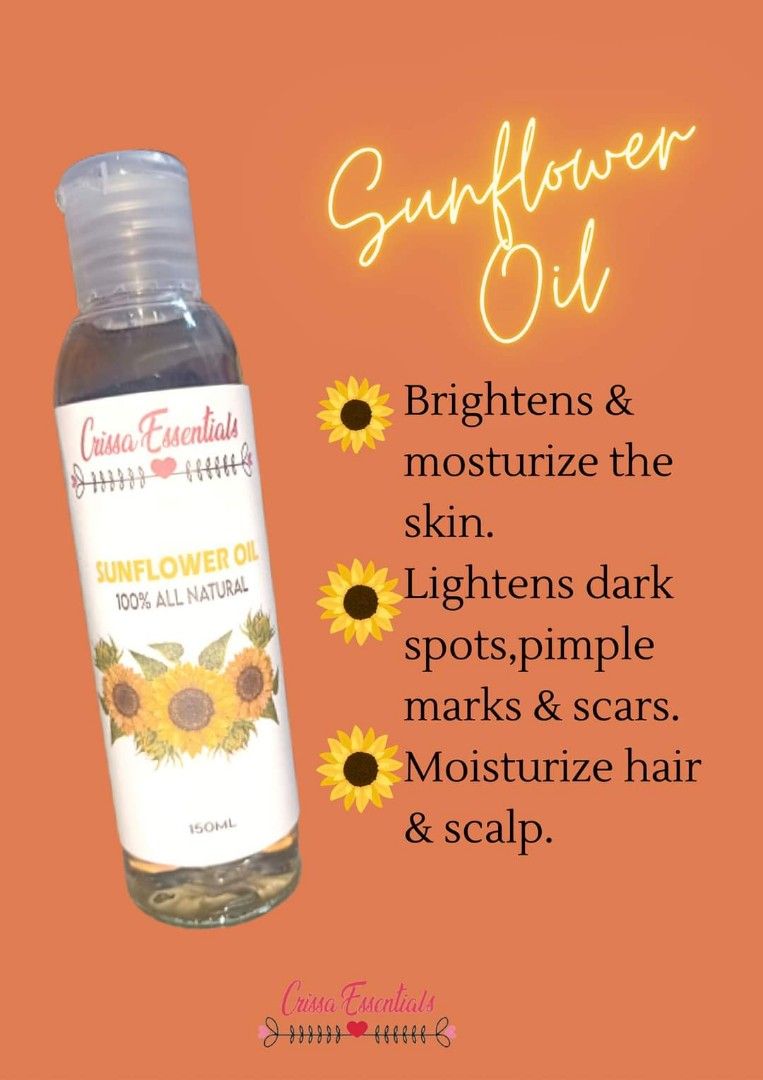 SUNFLOWER OIL, Beauty & Personal Care, Bath & Body, Body Care on Carousell