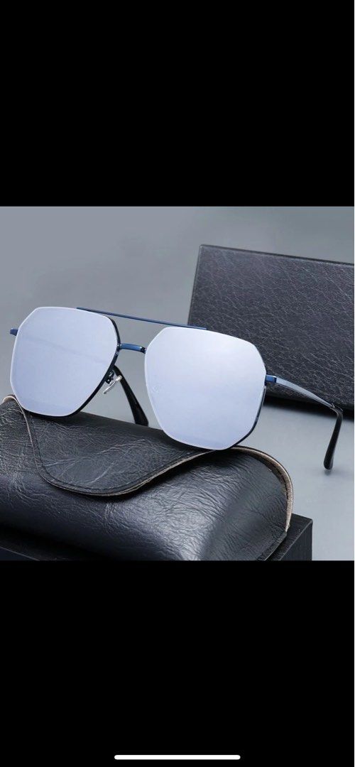 Men's Pilot Sunglasses 2023 New Retro High Quality Metal Frame