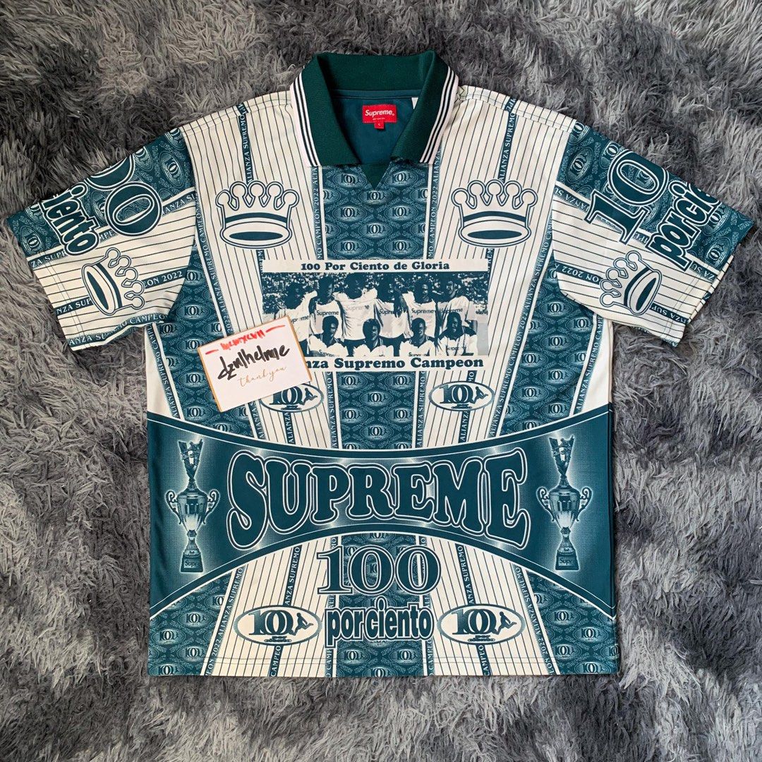 Supreme button up jersey discount
