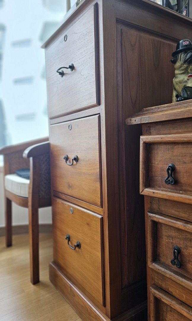 TEAK FILING Furniture & Home Living, Furniture, Shelves