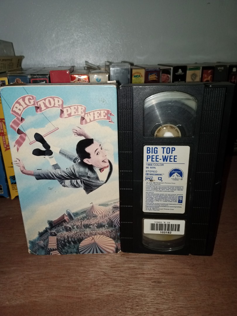 (Tested) Big Top Peewee VHS TAPE on Carousell