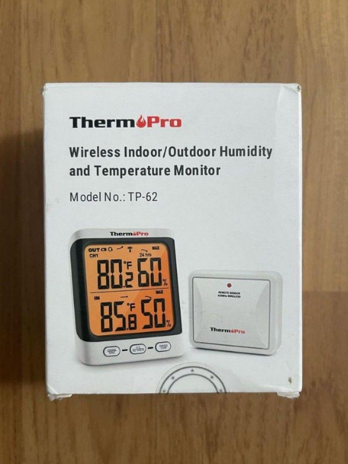 ThermoPro TP63B 500ft Indoor Outdoor Thermometer Wireless Hygrometer, Room Thermometer with Cold-Resistant Temperature Humidity Sensor, Waterproof