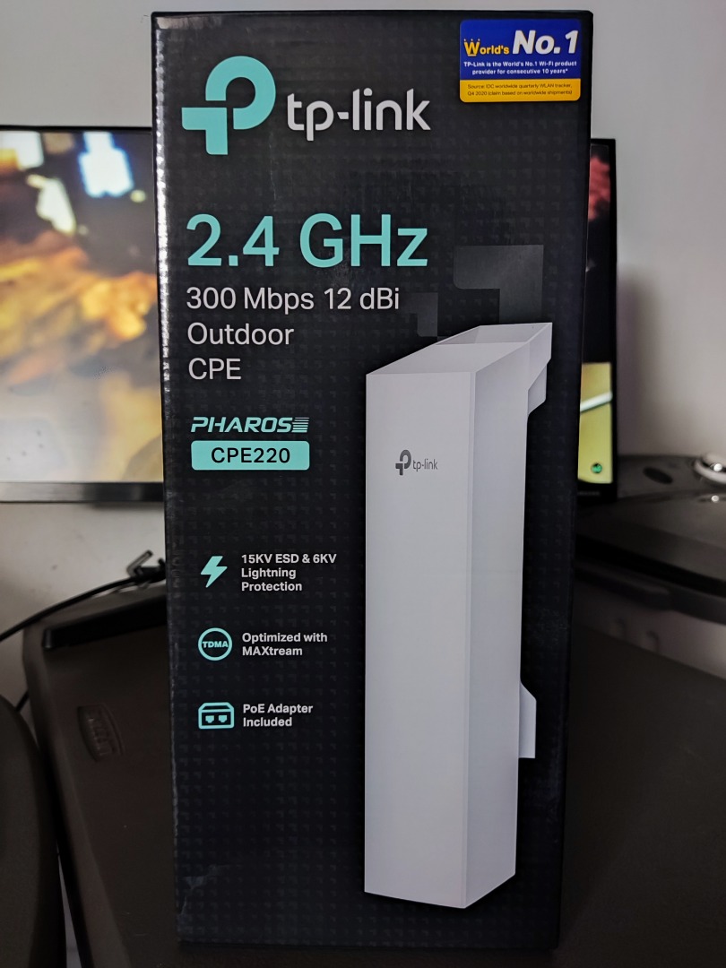 TPLINK CPE220 v3 2.4GHz 300Mbps 12dBi Outdoor CPE Access Point