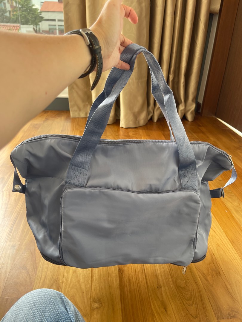 Travel foldable bag expandable waterproof gym luggage with a lot of