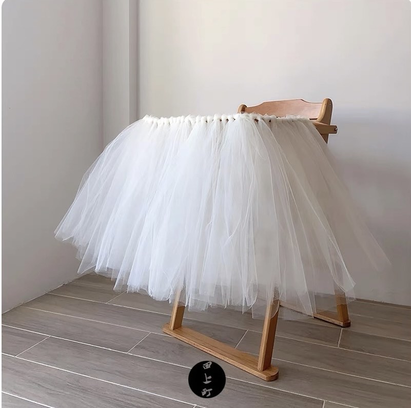 1st Birthday Baby Tutu Skirt for High Chair Decoration for Baby Shower  Party Supplies Pink Gold  Walmartcom