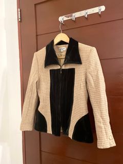 Tweed and Velvet Jacket