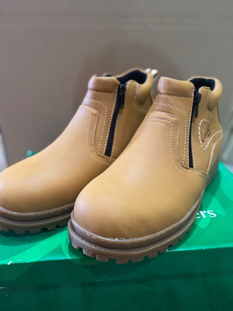 Double top zipper boots