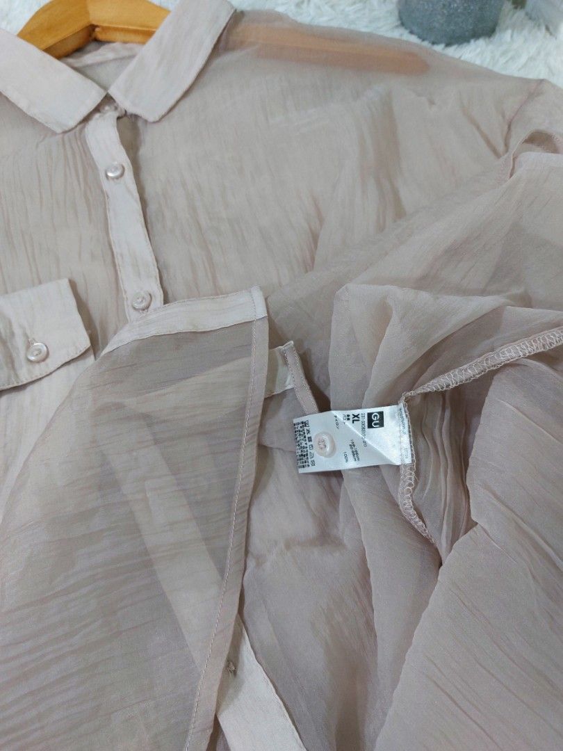 Goosudu Patchwork Urban See-Through Shirt main image 1