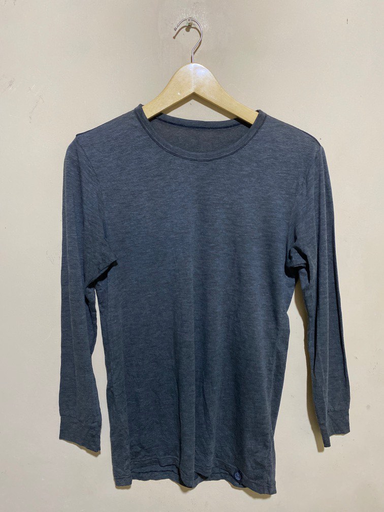 Uniqlo Heattech | Long Sleeve Dark Grey/Long T-Shirt Dark Grey ...