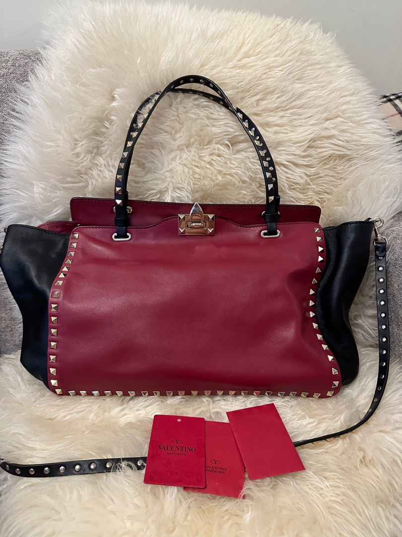 Valentino Rockstud Tote, Luxury, Bags & Wallets on Carousell
