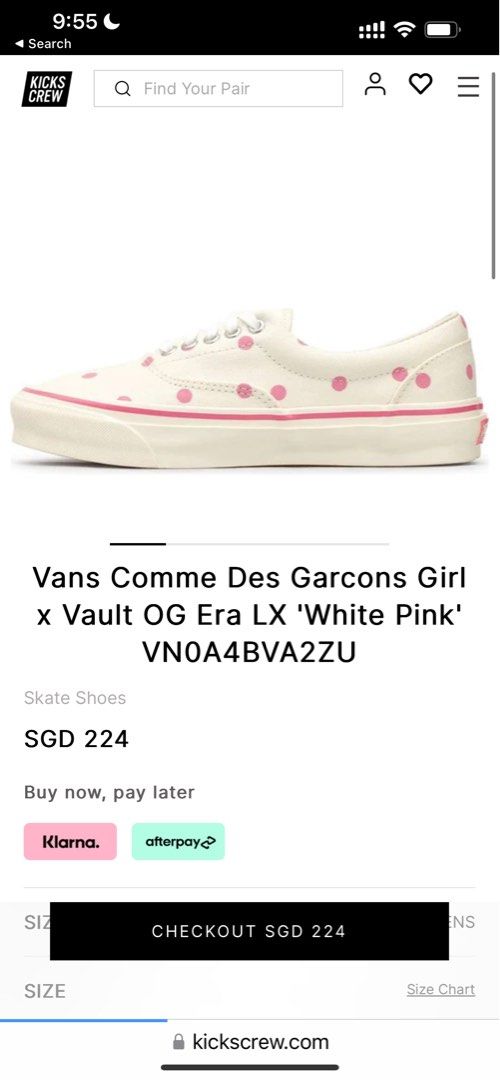 Authentic Vans x Commes Des Gar ons Polka dots sneaker Luxury