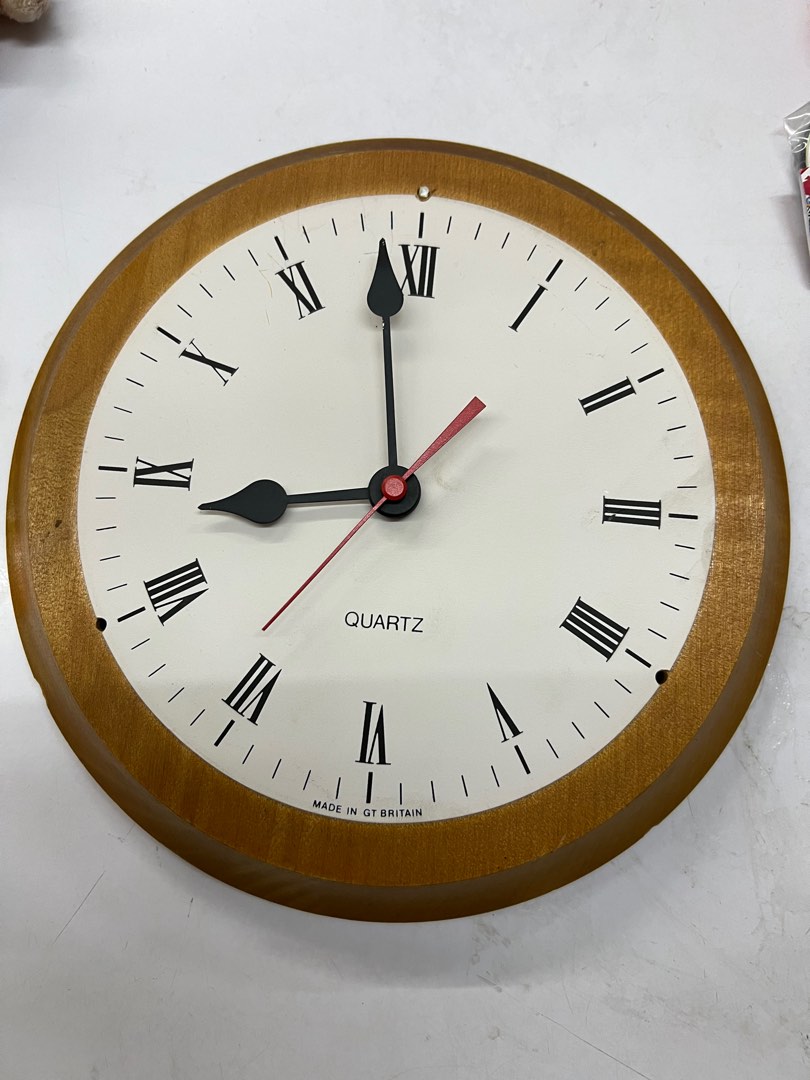 Vintage British Wall Clock, Hobbies & Toys, Collectibles & Memorabilia