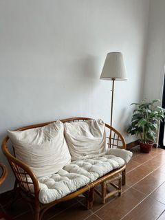 Vintage Rattan Sofa 2 Seater