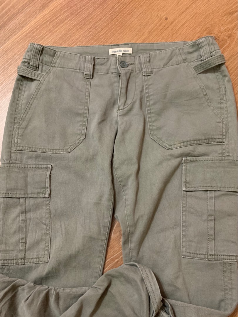 Low-rise waist cargo pants
