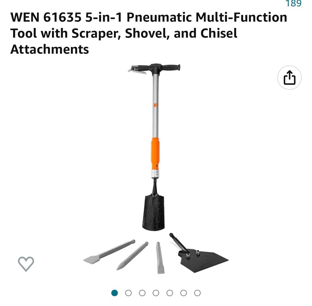 WEN 61635 5-in-1 Pneumatic Multi-Function Tool with Scraper, Shovel, and Chisel  Attachments, Furniture  Home Living, Home Improvement  Organisation, Home  Improvement Tools  Accessories on Carousell