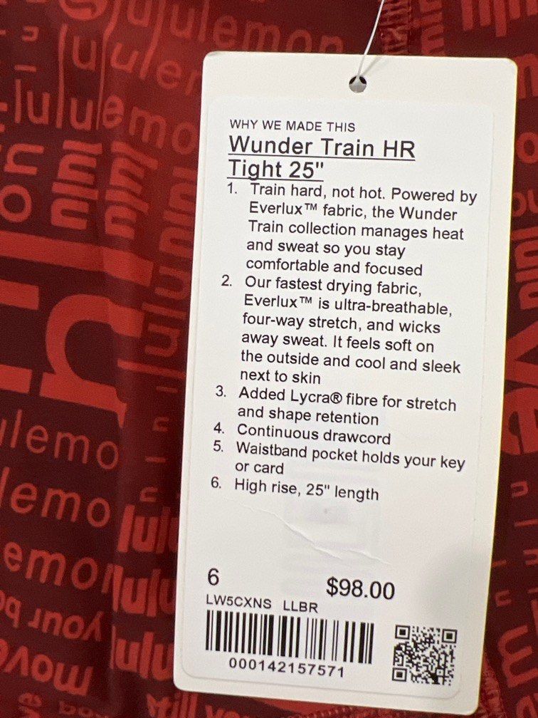 Wunder Train HR Tight 25", Women