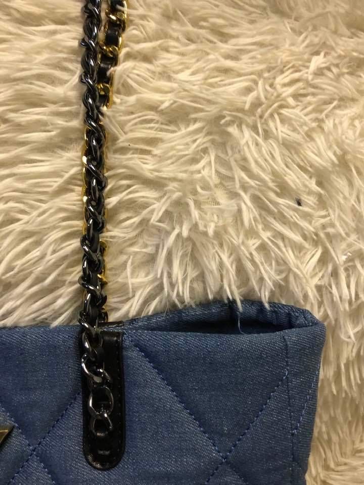 Ysl denim bag on Carousell