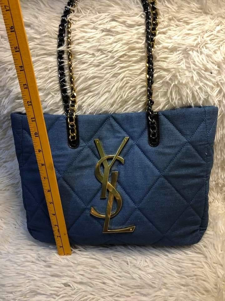 Ysl denim bag store