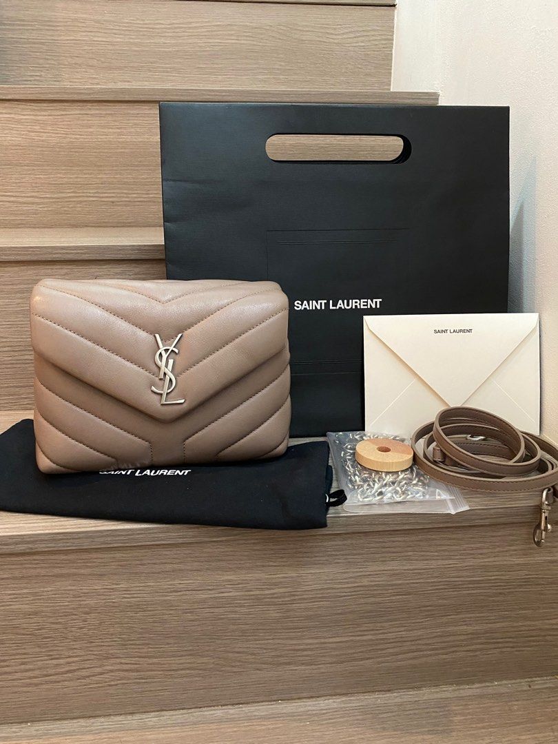 YSL LouLou Toy Bag in Black Calf, Luxury, Bags & Wallets on Carousell