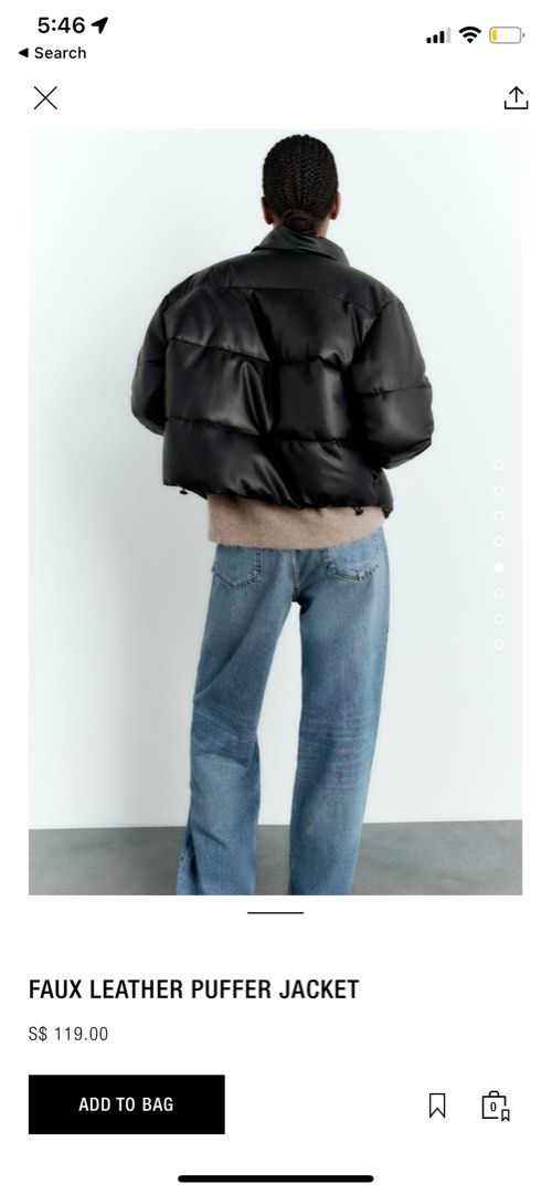 Zara faux jacket discount