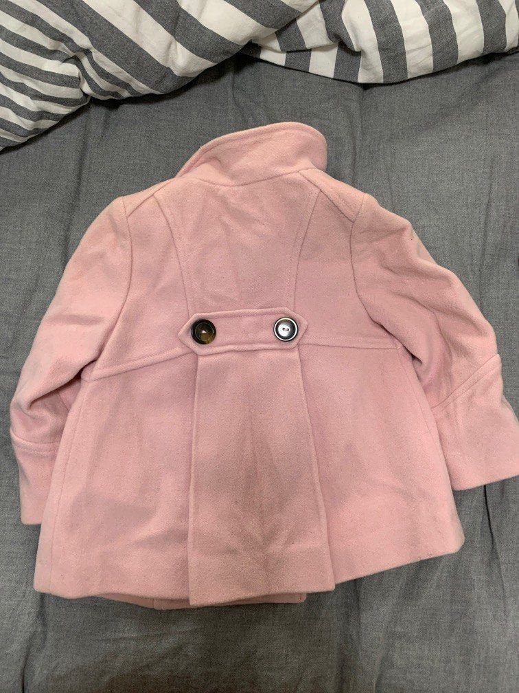Zara kids pink wool coat 粉紅色羊毛外套size 2-3T, 兒童＆孕婦用品
