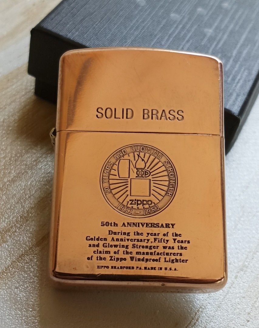 ZIPPO SOLID BRASS 1932-82 COMMEMORATIVE 【公式通販】